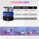Resistance Bands for Working Out, Exercise Workout Bands for Women & Men, 3 Levels Elastic Stretch Bands for Exercise with Carry Bag for Physical Therapy, Home Fitness, Strength Training, Yoga